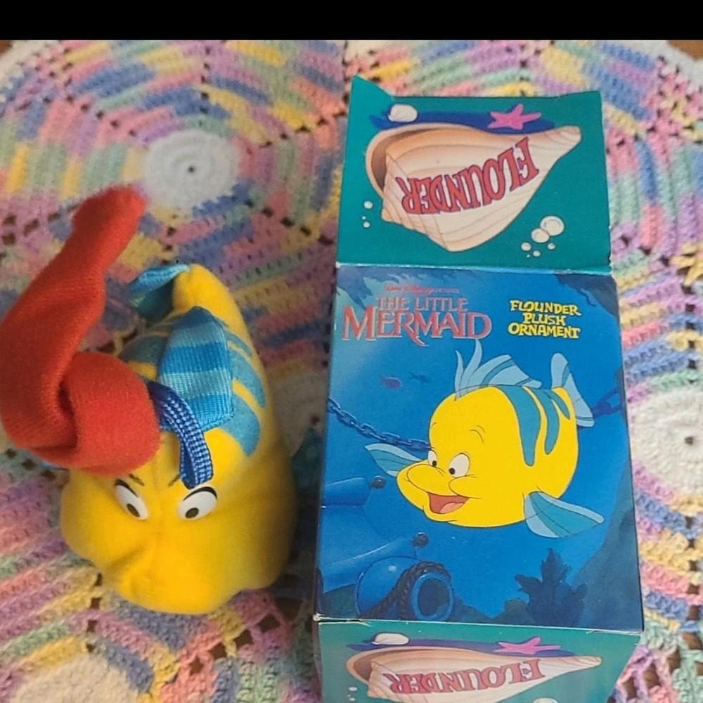 Vintage Disney Flounder Plush